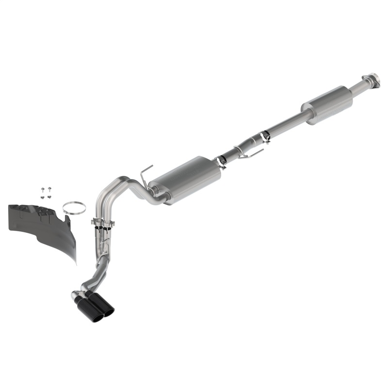 Ford F-150 Performance Exhaust - Dual Side Exit - Ford Racing - Touring Cat Back - Black - `21-`25 Ford F-150 Performance Exhaust - Dual Side Exit - Ford Racing - Touring Cat Back - Black - `21-`25